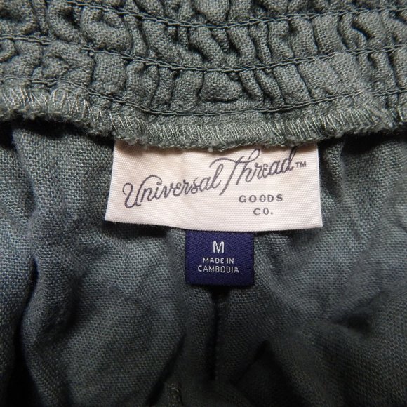 Universal Thread High Rise Elastic Waist Shorts Women's Relaxed Green Size M - Picture 7 of 10